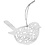 Creativ Company Houten figuren, vlinder, bloem en vogel, H: 10 cm, B: 10 cm, 90 stuk/ 1 doos