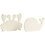Creativ Company Waterwereld figuren, Krab en walvis, H: 9,5-12 cm, B: 16 cm, dikte 1,2 cm, 2 stuk/ 1 doos