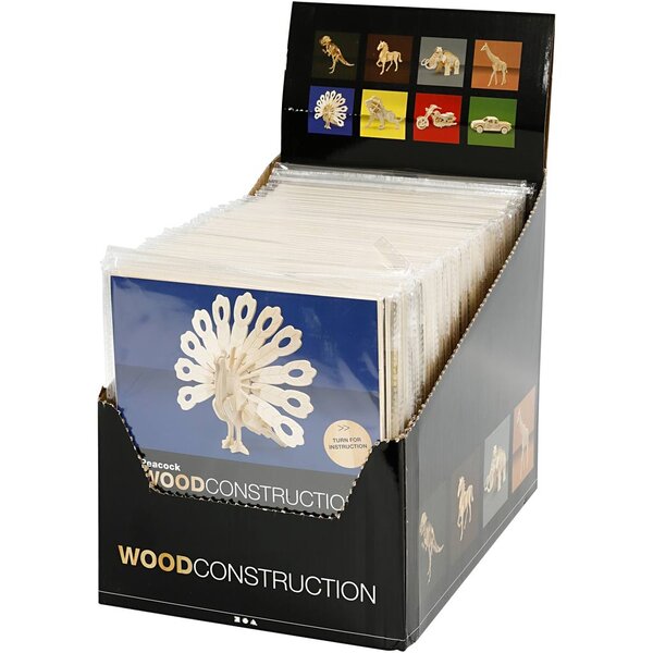 Creativ Company 3D Puzzel, afm 9-25 cm, 8x6 stuk/ 1 doos