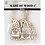 Creativ Company Scandinavische kerstkabouter, H: 8 cm, B: 4 cm, 6 stuk/ 1 doos