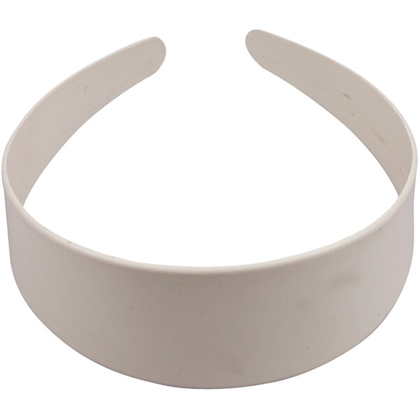 Creativ Company Plastic haarband, B: 40 mm, wit, 1 stuk