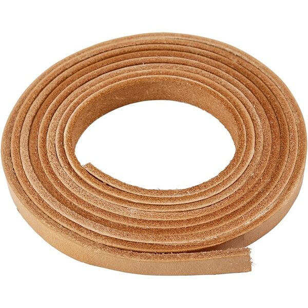 Creativ Company Leerband, B: 10 mm, dikte 3 mm, naturel, 2 m/ 1 doos
