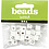 Creativ Company Letterkralen, Q, afm 8x8 mm, gatgrootte 3 mm, wit, 25 stuk/ 1 doos