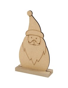  Kerstfiguur, Kerstman, H: 15 cm, D: 3 cm, B: 9 cm, dikte 3 mm, 1 stuk