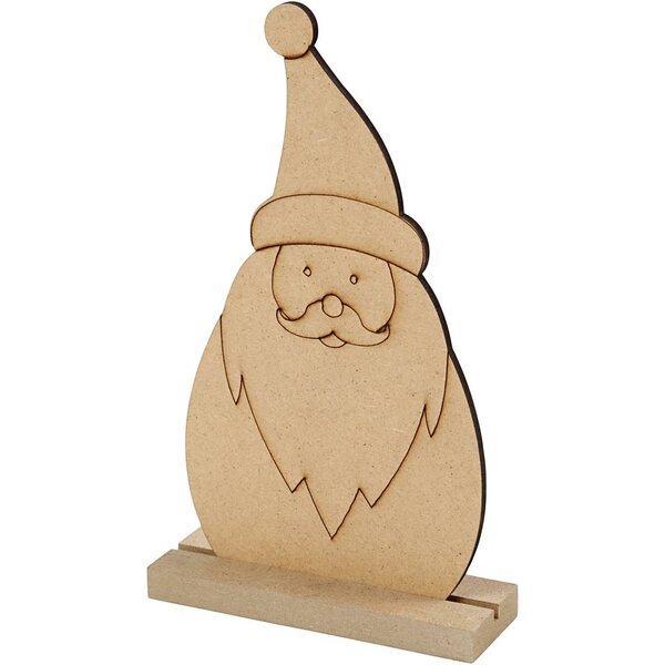 Kerstfiguur, Kerstman, H: 15 cm, D: 3 cm, B: 9 cm, dikte 3 mm, 1 stuk