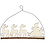 Creativ Company Kerstdecoratie, kerstman met rendier, H: 8 cm, D: 0,5 cm, B: 22 cm, 1 stuk