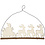 Creativ Company Kerstdecoratie, kerstman met rendier, H: 8 cm, D: 0,5 cm, B: 22 cm, 1 stuk