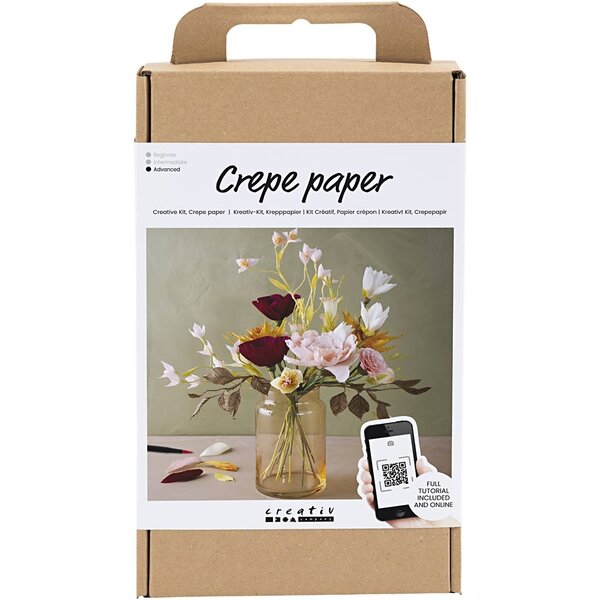 Creativ Company Hobbyset Crêpepapier, Boeket, Crêpe-verhouding: 180%, 1 doos