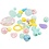 Creativ Company Plastic kralen, d 5-35 mm, gatgrootte 1-8 mm, diverse kleuren, 700 ml/ 1 Doosje