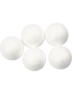 Creativ Company Ballen, d 2 cm, wit, 200 stuk/ 1 doos