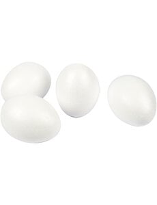Creativ Company Eieren, H: 10 cm, wit, 25 stuk/ 1 doos