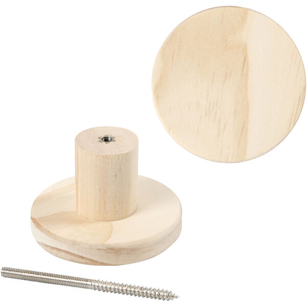 Creativ Company Kapstok, rond, D: 4,5 cm, d 7 cm, 1 stuk