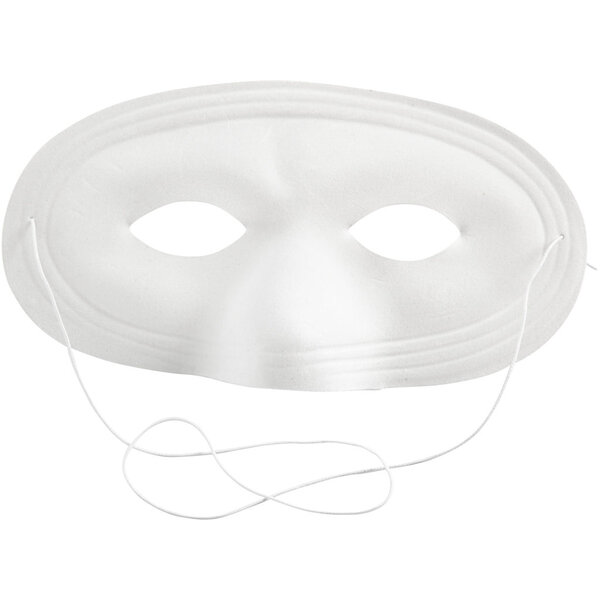 Creativ Company Masker, H: 10 cm, B: 17,5 cm, wit, 1 stuk