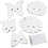 Creativ Company Fantasiemaskers - Inclusief elastiek, H: 15-20 cm, 230 gr, wit, 100 div/ 1 doos