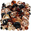 Creativ Company Facet kralen, afm 4-12 mm, gatgrootte 1-2,5 mm, goud, 250 gr/ 1 doos
