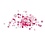 Creativ Company Facet kralen, afm 4-12 mm, gatgrootte 1-2,5 mm, pink (081), 250 gr/ 1 doos