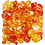 Creativ Company Facet kralen, afm 4-12 mm, gatgrootte 1-2,5 mm, geel (32227), 250 gr/ 1 doos