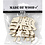 Ornament, ijsbeer, H: 4,5 cm, D: 0,5 cm, B: 7,5 cm, 4 stuk/ 1 doos