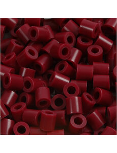  Strijkkralen, afm 5x5 mm, gatgrootte 2,5 mm, medium, wijnrood (32239), 6000 stuk/ 1 doos