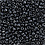 Creativ Company Rocailles, d 3 mm, afm 8/0, gatgrootte 0,6-1,0 mm, metallic zwart, 25 gr/ 1 doos
