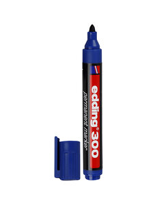  Edding 300 Marker, lijndikte 1,5-3 mm, blauw, 1 stuk