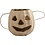 Pompoenhoofd mand, H: 8,5 cm, d 9 cm, 1 stuk