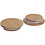 Houten deksel met rubberen afdichting, d 9 cm, 12 stuk/ 1 doos