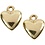 Creativ Company Hartvormige hanger, afm 13x15 mm, verguld, 10 stuk/ 1 doos