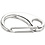 Creativ Company Sleutelhaak, L: 30 mm, B: 15 mm, verzilverd, 2 stuk/ 1 doos