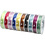Creativ Company Elastisch koord, dikte 1 mm, diverse kleuren, 10x25 m/ 1 doos