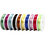 Creativ Company Elastisch koord, dikte 1 mm, diverse kleuren, 10x25 m/ 1 doos