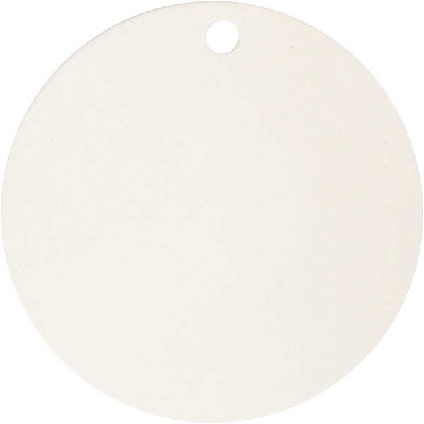 Label, d 15 cm, dikte 0,5 cm, wit, 1 stuk