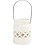 Creativ Company Lantaarn, H: 8 cm, d 6,2 cm, wit, 2 stuk/ 1 doos