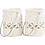 Creativ Company Lantaarn, H: 8 cm, d 6,2 cm, wit, 2 stuk/ 1 doos