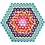 Creativ Company Onderplaat, ovaal, hart, zeskant, cirkel, vierkant en ster, afm 7x7,5-10,5x9,5 cm, medium, 6 stuk/ 1 doos