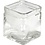 Creativ Company Vierkant glas, H: 5,5 cm, afm 5,5x5,5 cm, 12 stuk/ 1 doos
