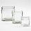 Creativ Company Vierkant glas, H: 5,5 cm, afm 5,5x5,5 cm, 12 stuk/ 1 doos
