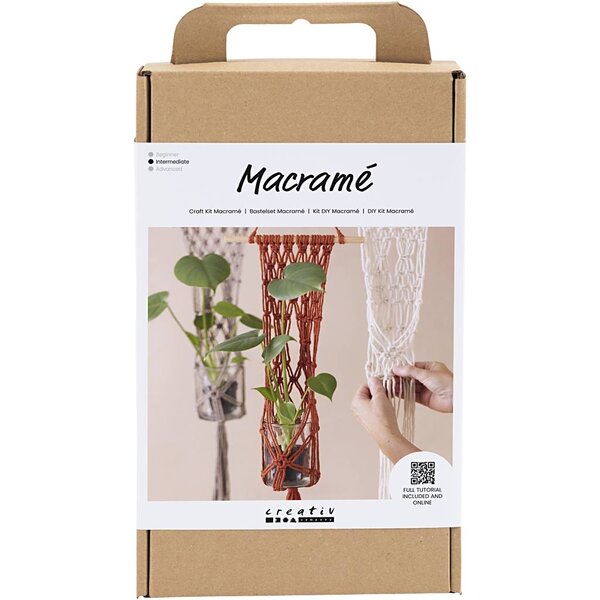 Creativ Company Hobbyset Macramé, Bloemenhanger, 1 doos
