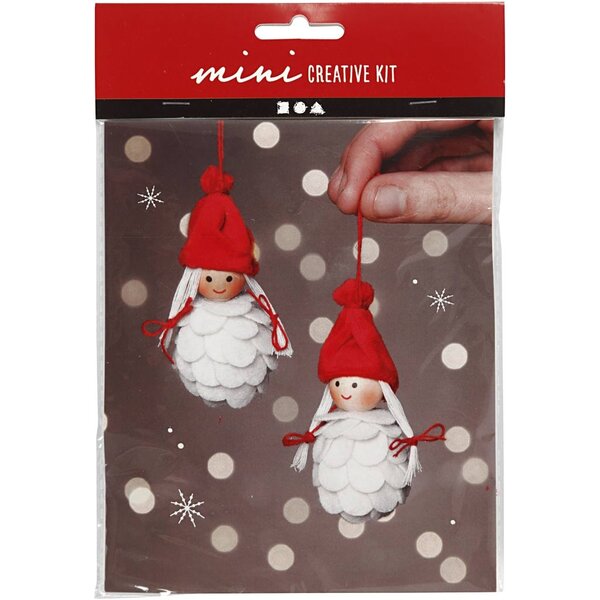 Creativ Company Creative mini kit, Kerstelven, H: 8 cm, 1 doos