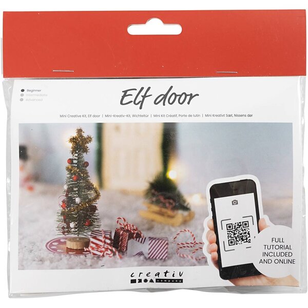 Creativ Company Mini Hobbyset Kabouterdeur, Kerstboom, 1 doos
