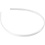 Creativ Company Haarbanden, B: 8 mm, wit, 5 stuk/ 1 doos