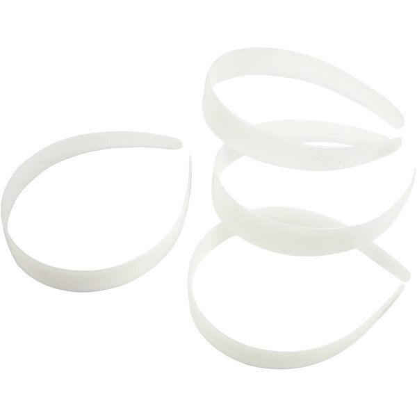 Creativ Company Haarbanden, B: 25 mm, wit, 5 stuk/ 1 doos