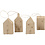 Creativ Company Huis, H: 9,5-12 cm, L: 5,5-6,5 cm, B: 3 cm, 4 stuk/ 1 doos
