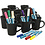 Creativ Company Groepsset Zwarte mokken beschilderen, diverse kleuren, 36 stuk, 1 set
