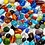 Creativ Company Glaskralen, afm 7-18 mm, gatgrootte 1 mm, diverse kleuren, 1000 gr/ 1 doos