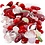Creativ Company Glazen kralen, lieveheersbeestje, bladeren, harten, d 5-22 mm, gatgrootte 0,5-1,5 mm, diverse kleuren, 350 gr/ 1 doos