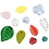 Creativ Company Glazen kralen, bladeren, bloemen, d 6-17 mm, gatgrootte 0,5-1,5 mm, diverse kleuren, 350 gr/ 1 doos