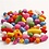 Creativ Company Houten kralen, afm 5-28 mm, gatgrootte 2,5-3 mm, diverse kleuren, 175 gr, 400 ml/ 1 emmer