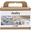 Creativ Company Mini Hobbyset Sieraden, Oorbellen, armband en halsketting met bloemontwerp, beige, licht beige, beige, 1 doos