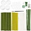 Creativ Company Maxi Hobbyset Crêpepapier, Bloemenboeket, lichtgroen, donkergroen, pastel groen, wit, 1 doos